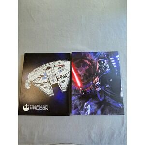 Artissimo‎ Star Wars Canvas Wall Art Set 2pc 15x19 Darth Vader Millennium Falcon